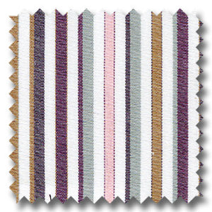 Pink, Wine, Tan, Gray, and White Stripe Custom Dress Shirt