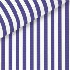 Navy Blue Broad Stripe Broadcloth Dress Shirt