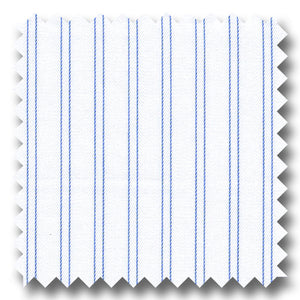 Blue Stripe 200 2Ply Broadcloth - Custom Dress Shirt