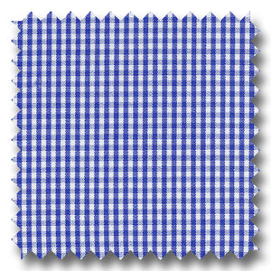 Navy Blue Check 2Ply Broadcloth - Custom Dress Shirt