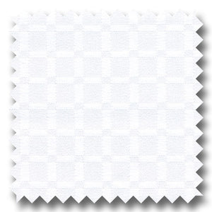 White Solid Check 170 2Ply Broadcloth - Custom Dress Shirt