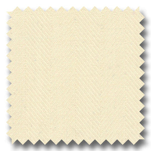 Cream Herringbone - Custom Dress Shirt