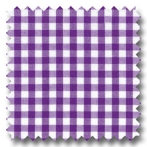 Indigo Gingham Check Broadcloth - Custom Dress Shirt