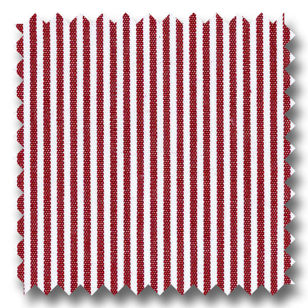 White with Red Bengal Stripe Pinpoint