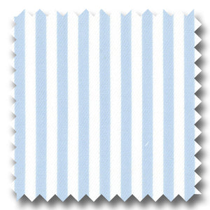 Light Blue Stripe 2Ply Twill - Custom Dress Shirt