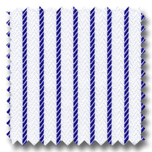 Navy Stripe 2Ply Dobby - Custom Dress Shirt