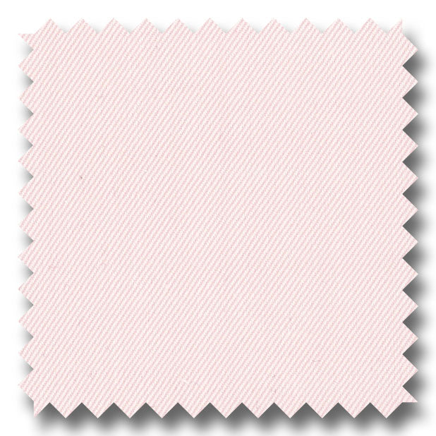 Pink Solid 2Ply Twill  - Custom Dress Shirt