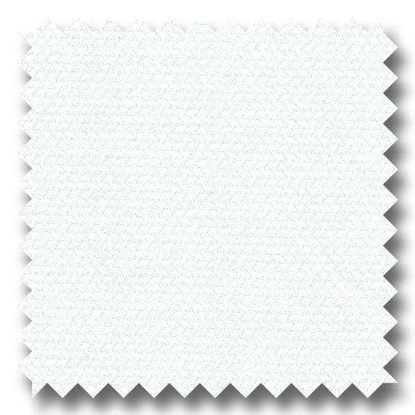 White Micro Herringbone 2Ply Dobby - Custom Dress Shirt