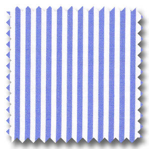 Blue Stripe 2Ply Broadcloth - Custom Dress Shirt