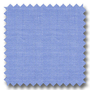 Dark Blue Solid 140 2Ply Mini Herringbone - Custom Dress Shirt