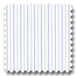 Blue Stripe 2Ply Broadcloth - Custom Dress Shirt