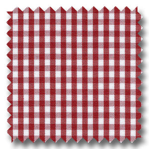 Red Check 2Ply Broadcloth - Custom Dress Shirt