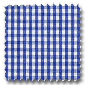 Blue Check 2Ply Broadcloth - Custom Dress Shirt