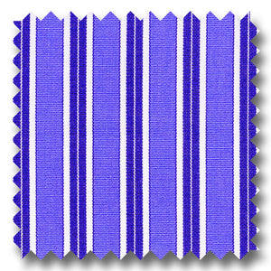 Navy and Blue Stripe 2Ply Broadcloth - Custom Dress Shirt