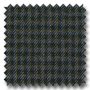 Dark Blue and Black Check 100's Twist Lambswool Custom Sport Coat