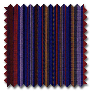 Tone and Tone Stripe Red, Blue and Multiple - Custom Dress Shirt