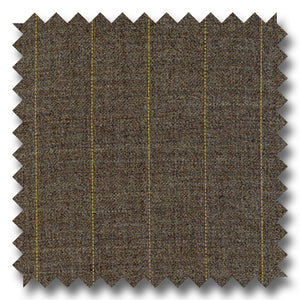 Brown with Tan Pinstripes 100% Wool