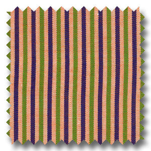 Plum and Lime Stripe Poplin - Custom Dress Shirt