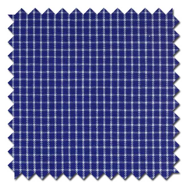 Navy and White Reverse Graph Check / Plaid Custom Dress Shirt – The ...