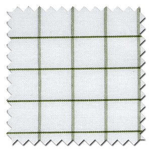 White and Khaki Check Custom Dress Shirt