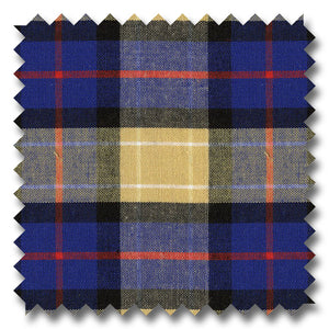 Blue, Tan and Red Plaid Poplin - Custom Dress Shirt