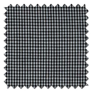 Black Mini Gingham Check / Plaid Custom Dress Shirt