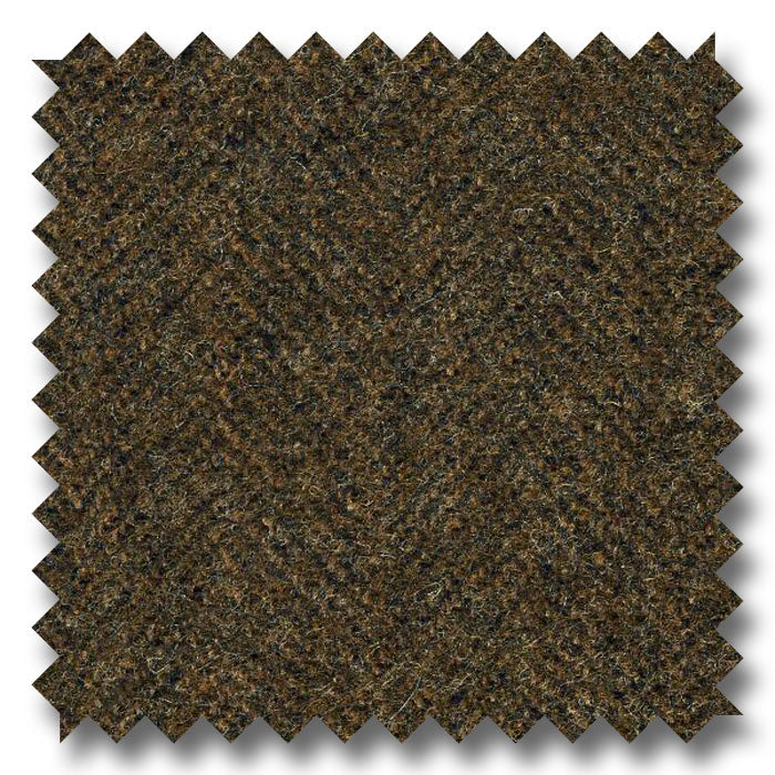 Brown Herringbone Flannel 100% Wool