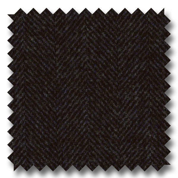 Zegna Navy Silk Herringbone Custom Blazer