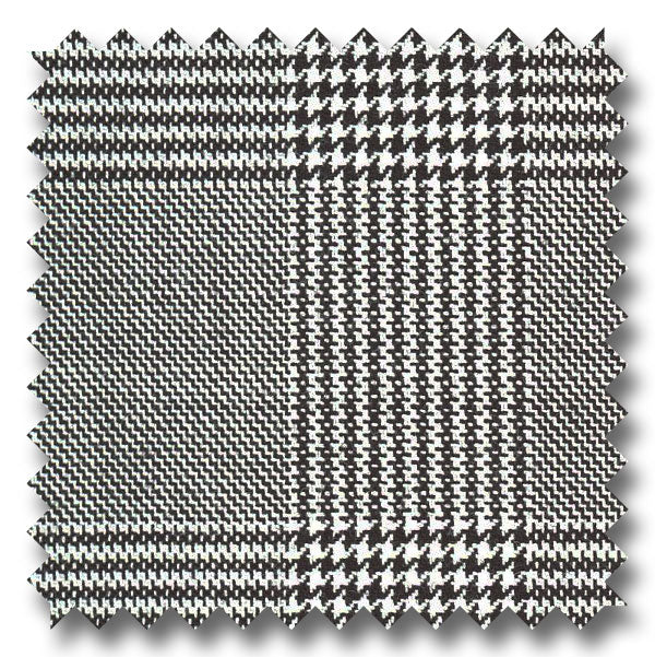 Zegna Black and White Plaid Custom Suit
