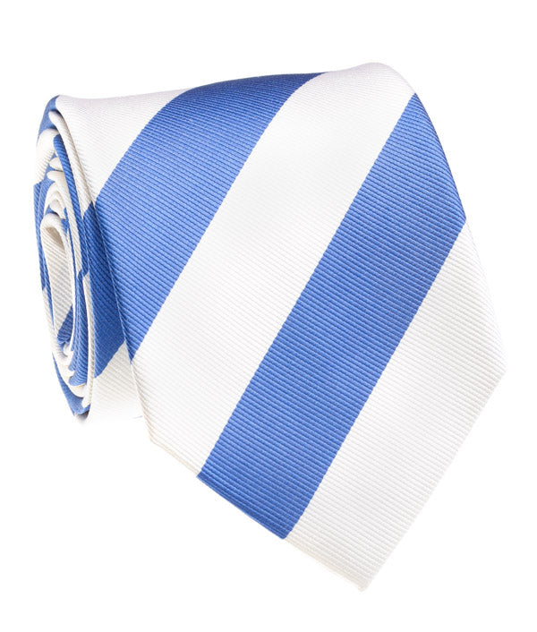 Tar Heel Blue And White Rep Stripe Tie