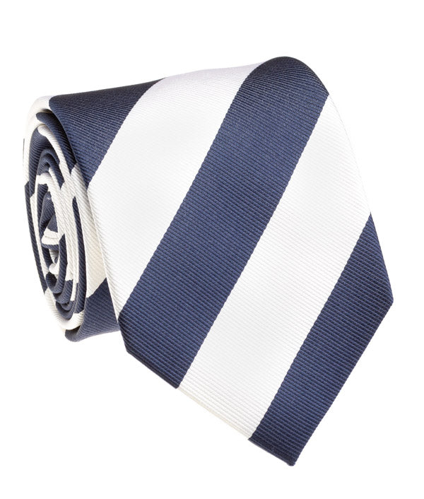 Lion Navy And White Rep Stripe Tie