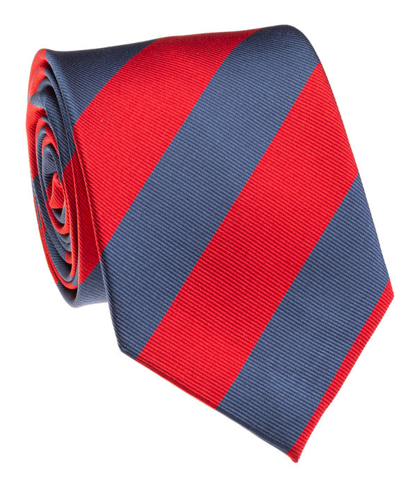 Rebel Red And Navy Rep Stripe Tie