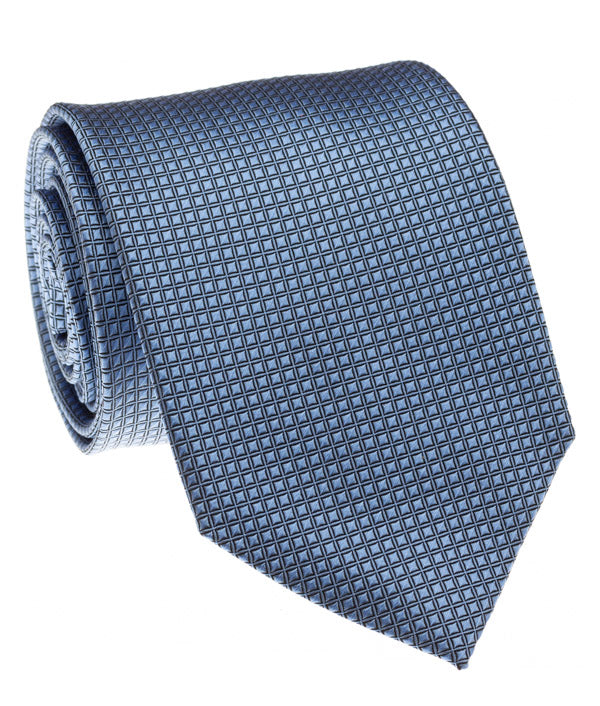 Blue Solid Grid Tie