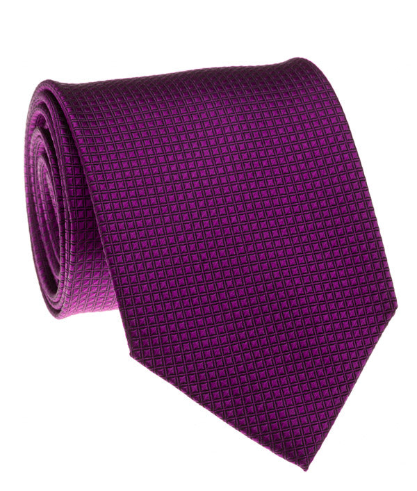 Purple Solid Grid Tie