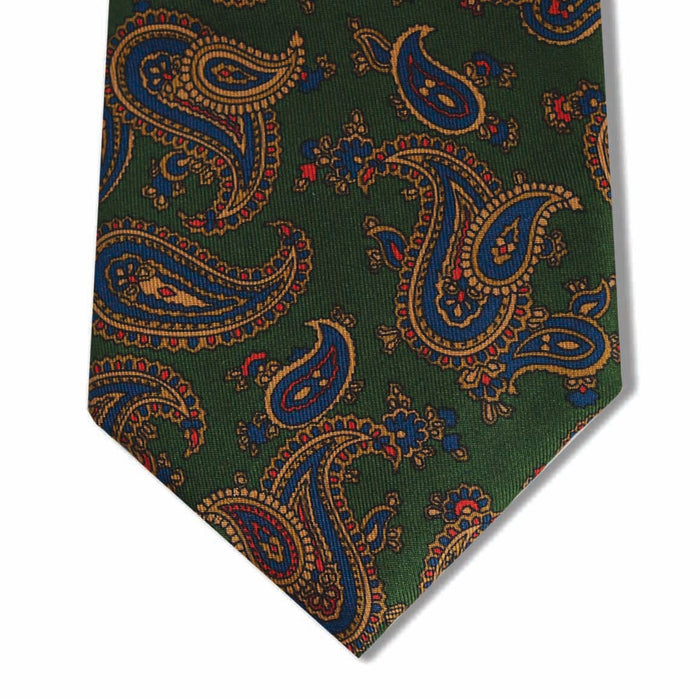 Kelly Green Paisley Tie