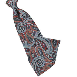 Classic Navy and Red Paisley Tie