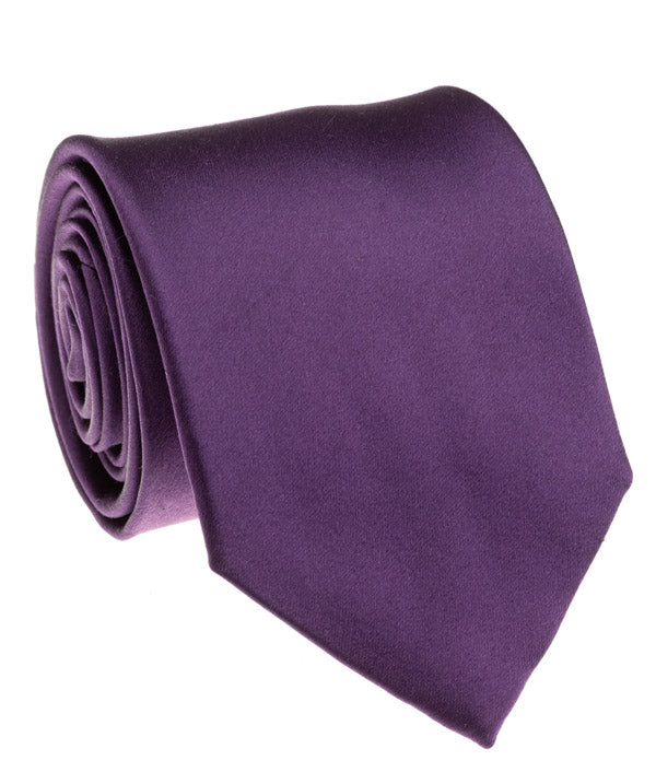 Purple Satin Tie