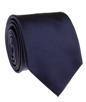 Navy Satin Tie