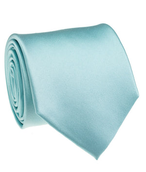 Turquoise Satin Tie