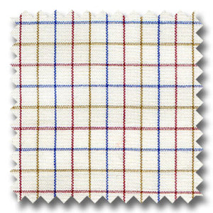 Tan, Blue and Maroon Earth Check Custom Dress Shirt