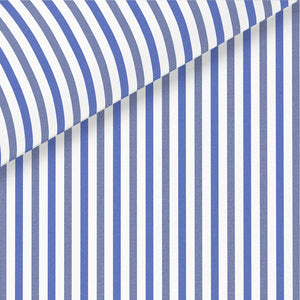 Blue & Navy Stripe Broadcloth Dress Shirt