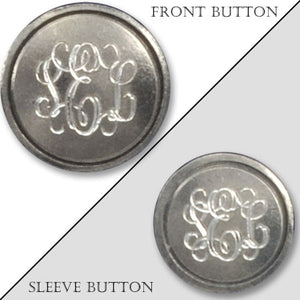 Genuine Pewter Monogram Blazer Button