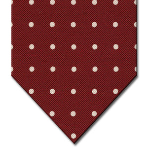 Red with White Dot Pattern Tie