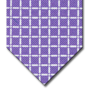 Lavender with White Check Tie