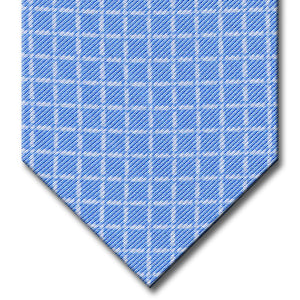 Blue with White Check Tie