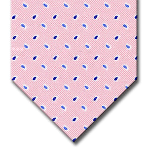 Pink with Blue Paisley Pattern Tie