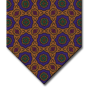 Gold and Purple Medallion Tie