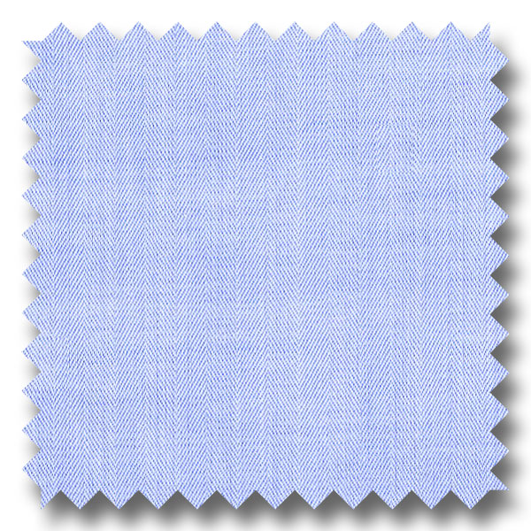 Blue Solid 200 2Ply Broadcloth - Custom Dress Shirt
