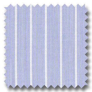 Blue Stripe 2Ply Broadcloth - Custom Dress Shirt