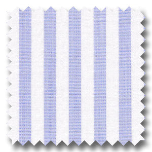 Medium Blue Stripe 2Ply Broadcloth - Custom Dress Shirt